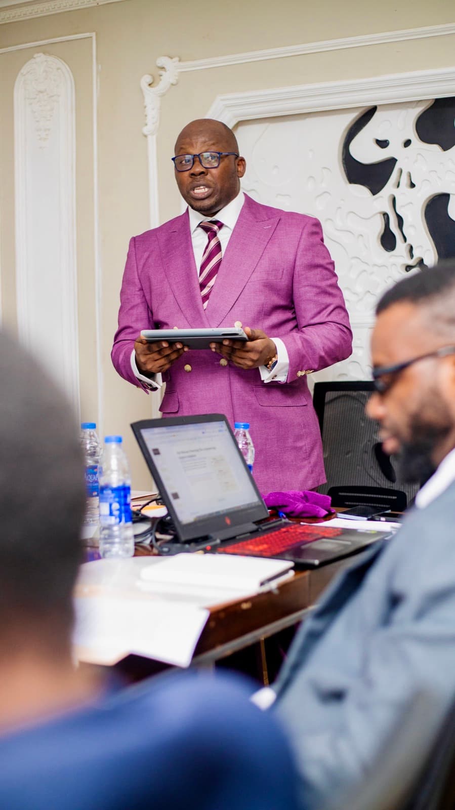Opening prayer led by the CEO